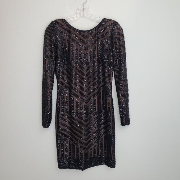 Dress the Population Lola long-sleeved sequin bodycon dress - Picture 1 of 13